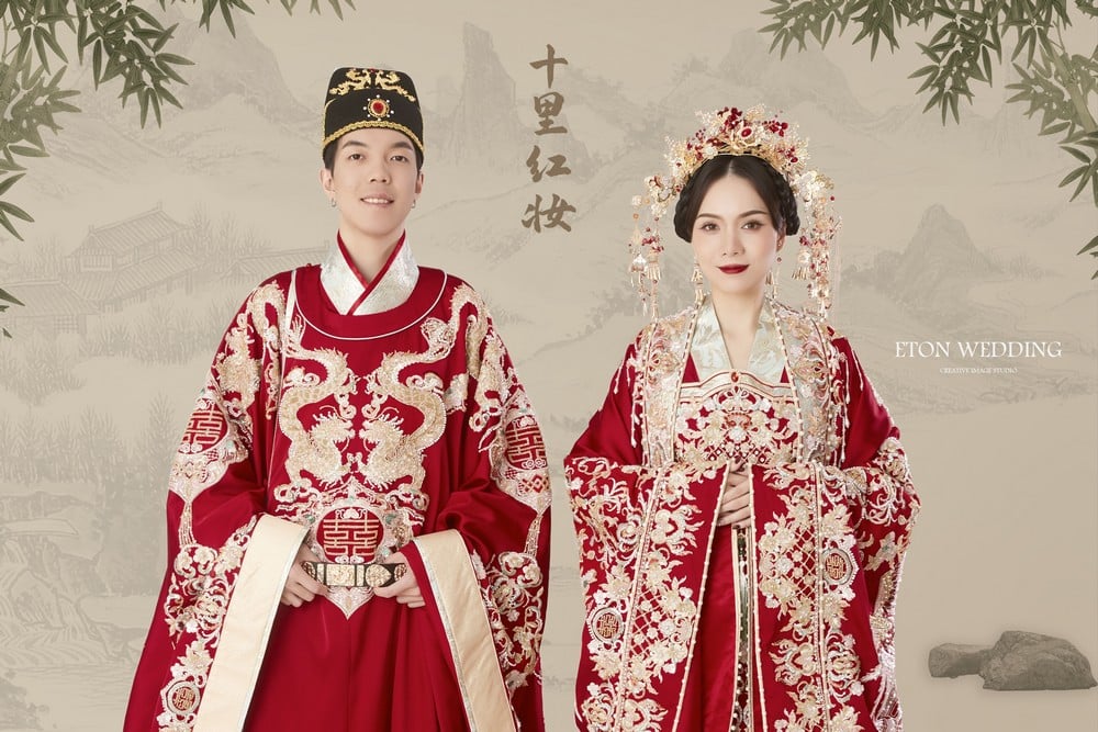 中式漢服,漢婚服,中式婚紗,漢服婚紗